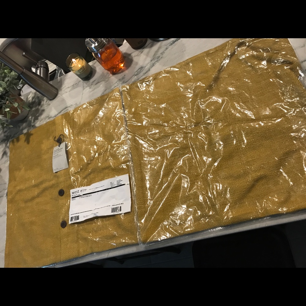 West Elm pillow covers